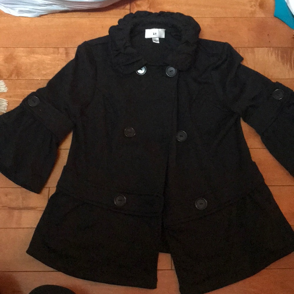 Black pea coat